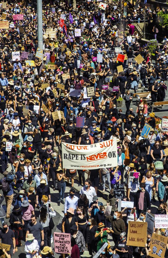 The crowds at Town Hall in Sydney. Picture: Jenny Evans/Getty Images