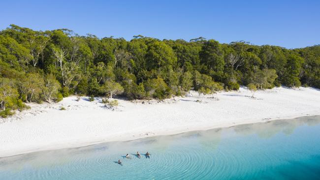 The lake on Fraser Island.