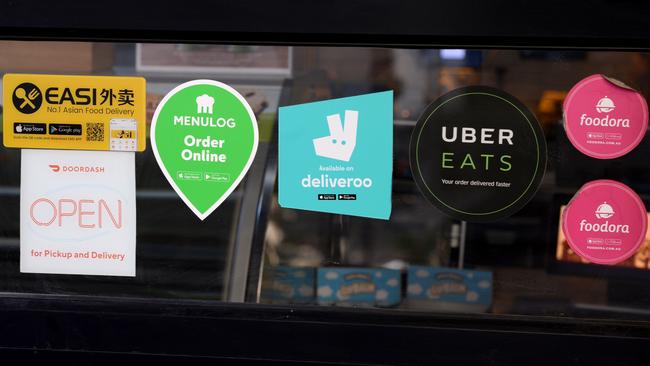 Uber and Deliveroo admit they could be doing more to keep their drivers and riders safe. Picture: NCA NewsWire / Andrew Henshaw