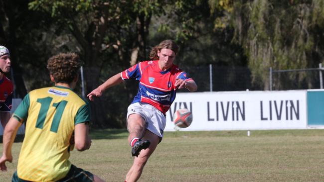 Action galleries of the junior rugby union grand finals, match played at Surfers Paradise Home Ground. Surfers Paradise Dolphins Vs Bond Uni under 18s division. Picture Mike BatterhamAction galleries of the junior rugby union grand finals, match played at Surfers Paradise Home Ground. Surfers Paradise Dolphins Vs Bond pirates under 18s division. Picture Mike Batterham