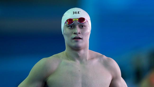 China’s Sun Yang says the protests of other swimmers ‘mean nothing to me’.