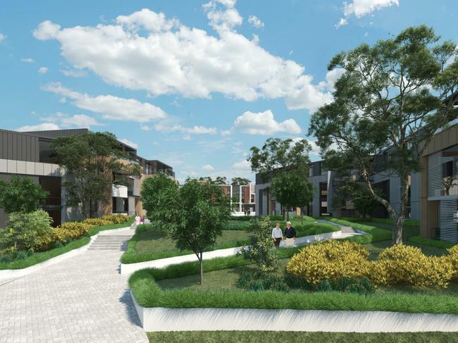 What the redeveloped Anglicare retirement village in Castle Hill could look like. 