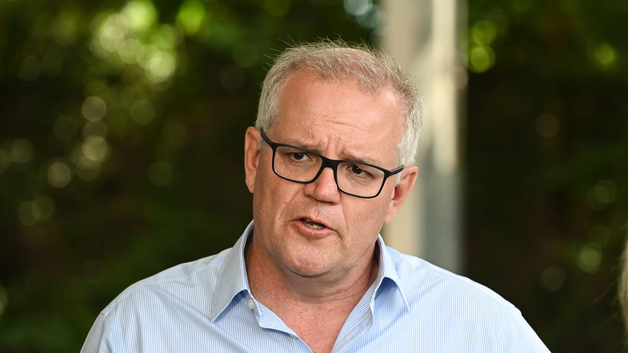 Prime Minister Scott Morrison has refused to say if he will make any moves to bring down petrol prices. Picture: NCA NewsWire / Flavio Brancaleone