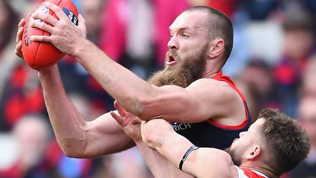 Max Gawn did it all for the Demons, but it wasn’t enough. Pic: Getty Images