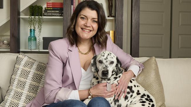 Animal Justice Party vice president Louise Pfeiffer wants a ‘veticare’ program introduced in South Australia. She is pictured here with her 13-year-old dog, Cassie. Picture: Matt Loxton