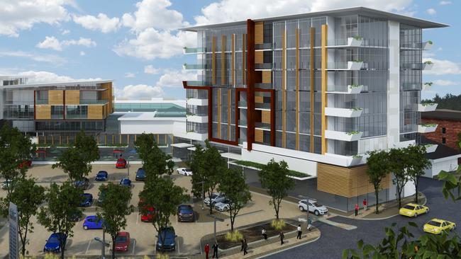 An artist’s impression of the development near The Highway Hotel. Picture: Supplied: Palmer Hospitality Group