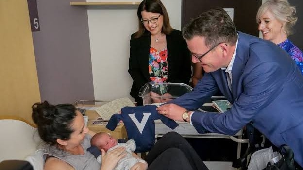 Daniel Andrews let his Helath Minister Jenny Mikakos, centre, take the fall.