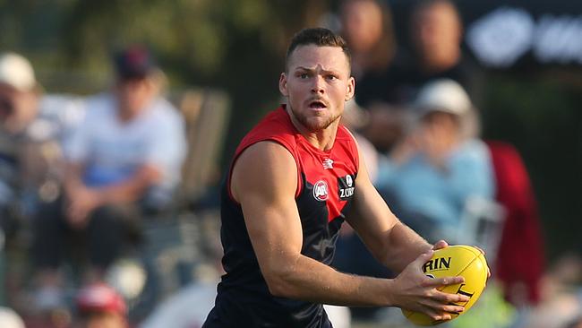 Steven May on the burst for Melbourne during the JLT Series. Picture: Michael Klein