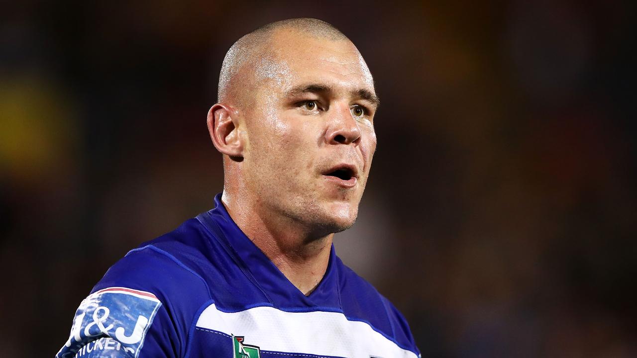 David Klemmer in action for the Bulldogs.