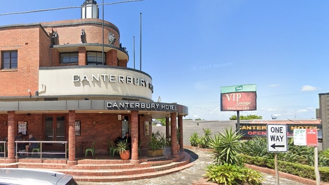 The men allegedly held up the Canterbury Hotel. Picture: Google Maps