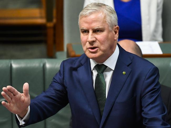 Australian Deputy Prime Minister Michael McCormack speaks during House of Representatives Question Time at Parliament House in Canberra, Thursday, December 5, 2019. (AAP Image/Lukas Coch) NO ARCHIVING