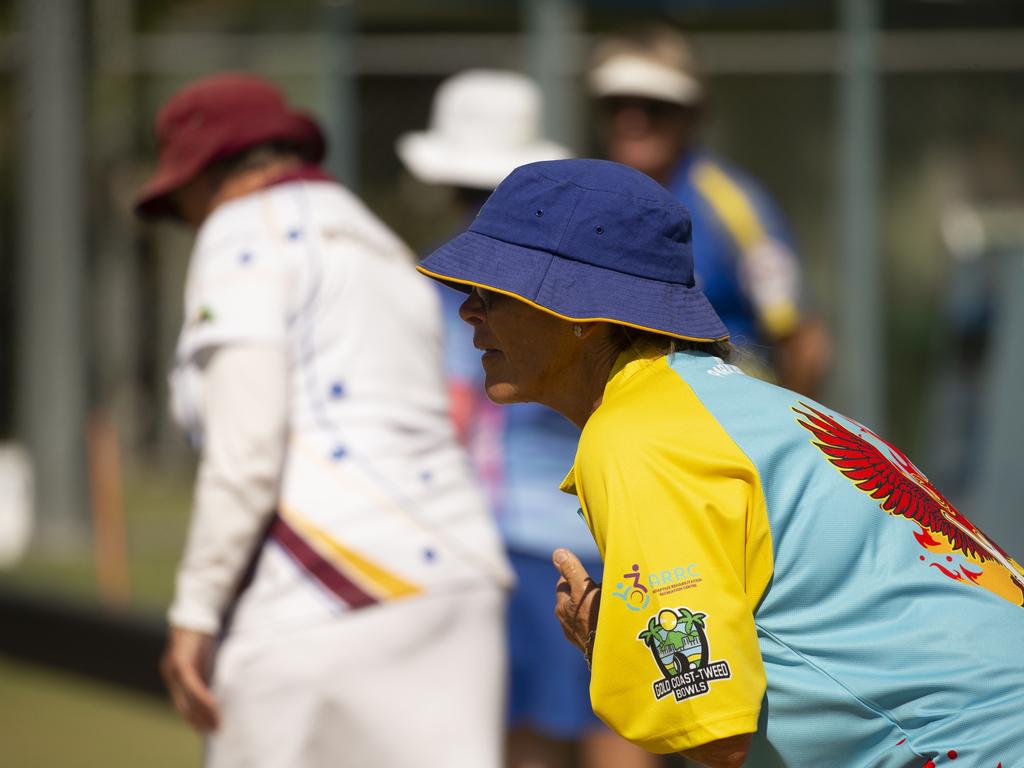 The ladies pairs lawn bowls will be played from 2pm at Broadbeach Bowls Club. Picture: Glenn Campbell