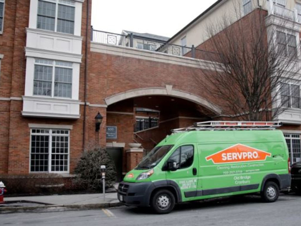 A cleaning van parked outside the Hertgen family’s Princeton apartment. Picture: Leonardo Munoz