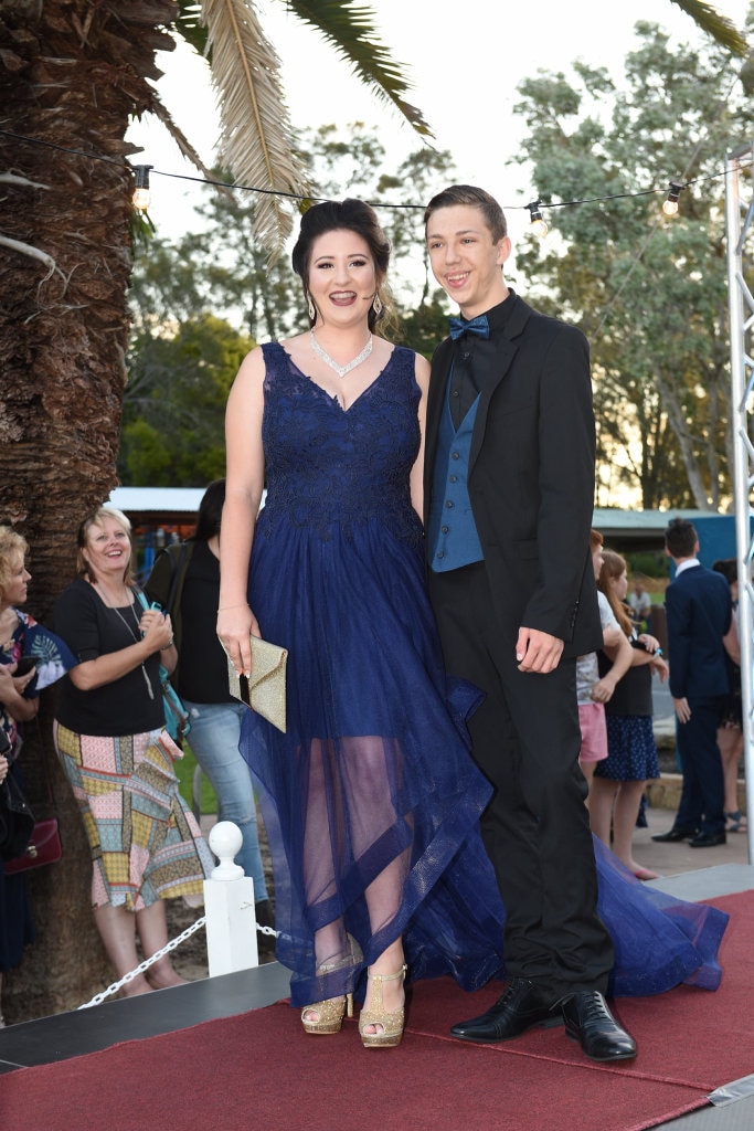 Hervey Bay High formal at the Waterfront - Prudence Oakley-Smith and Alec Wood. Picture: Alistair Brightman