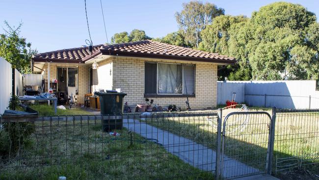 The home where the accused murderer was staying. Picture: Mark Brake