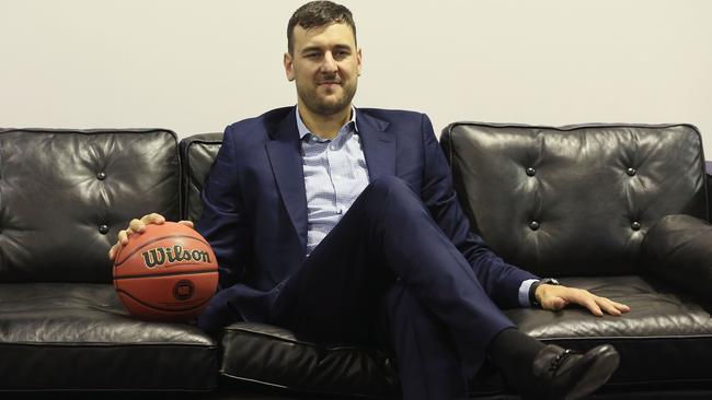 Andrew Bogut is bringing good things to the Kings. (Mark Evans/Getty Images)