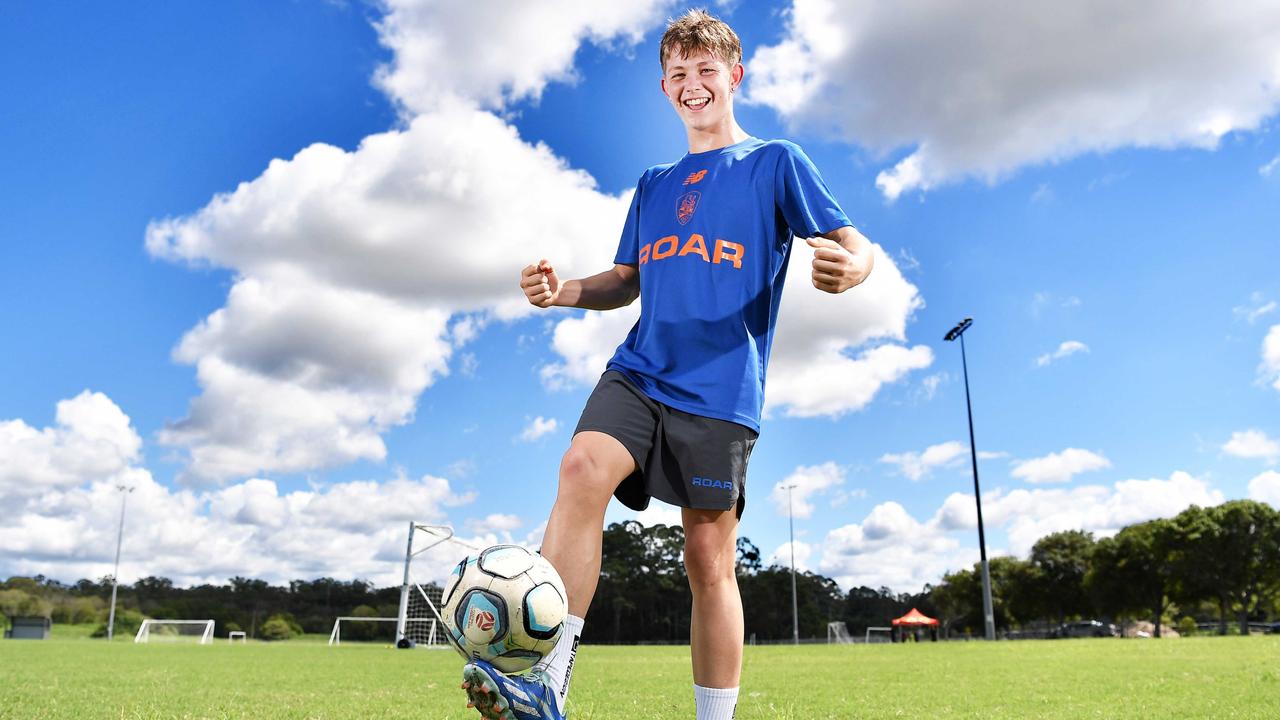 Sunshine Coast football talent Rhys Williams. Picture: Patrick Woods.