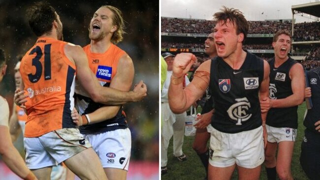 GWS Giants Carlton prelim comparison. Mark Robinson.