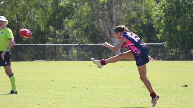 Pacific Pines State High School rising star Chloe Slack in action. Pic: Supplied.