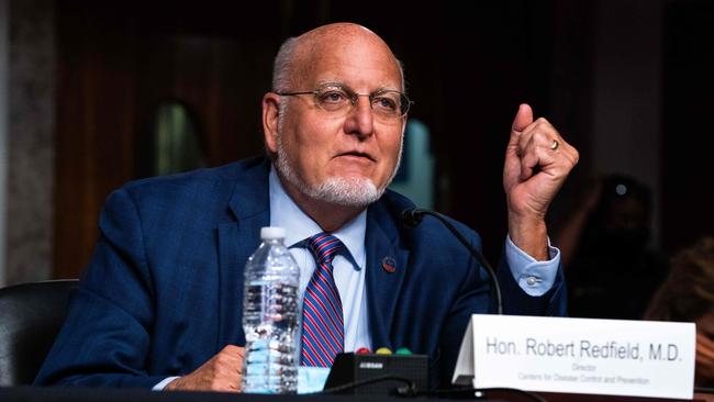 CDC director Robert Redfield testifies to congress this week. Picture: AFP