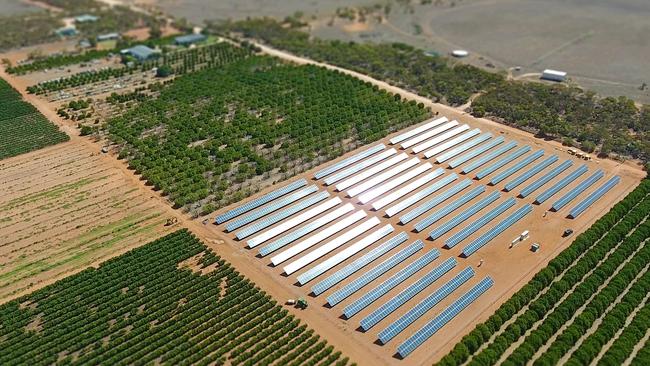 A previous solar and battery farm at Sunlands, built by Yates Electrical Services. Picture: Yates Electrical Services