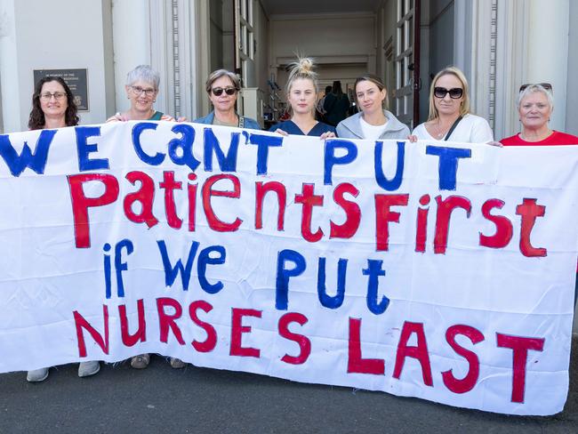 Nurses have rejected a new pay offer from the state government. Picture: Brad Fleet