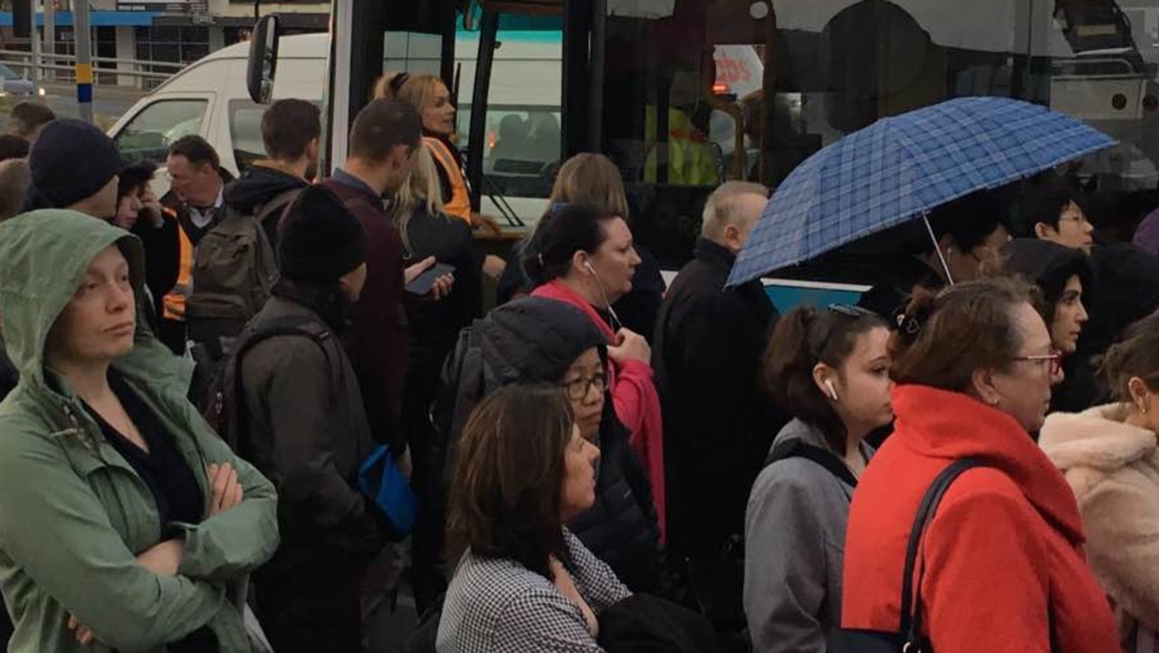 Frankston line suspended Delays, commuter chaos after person struck by