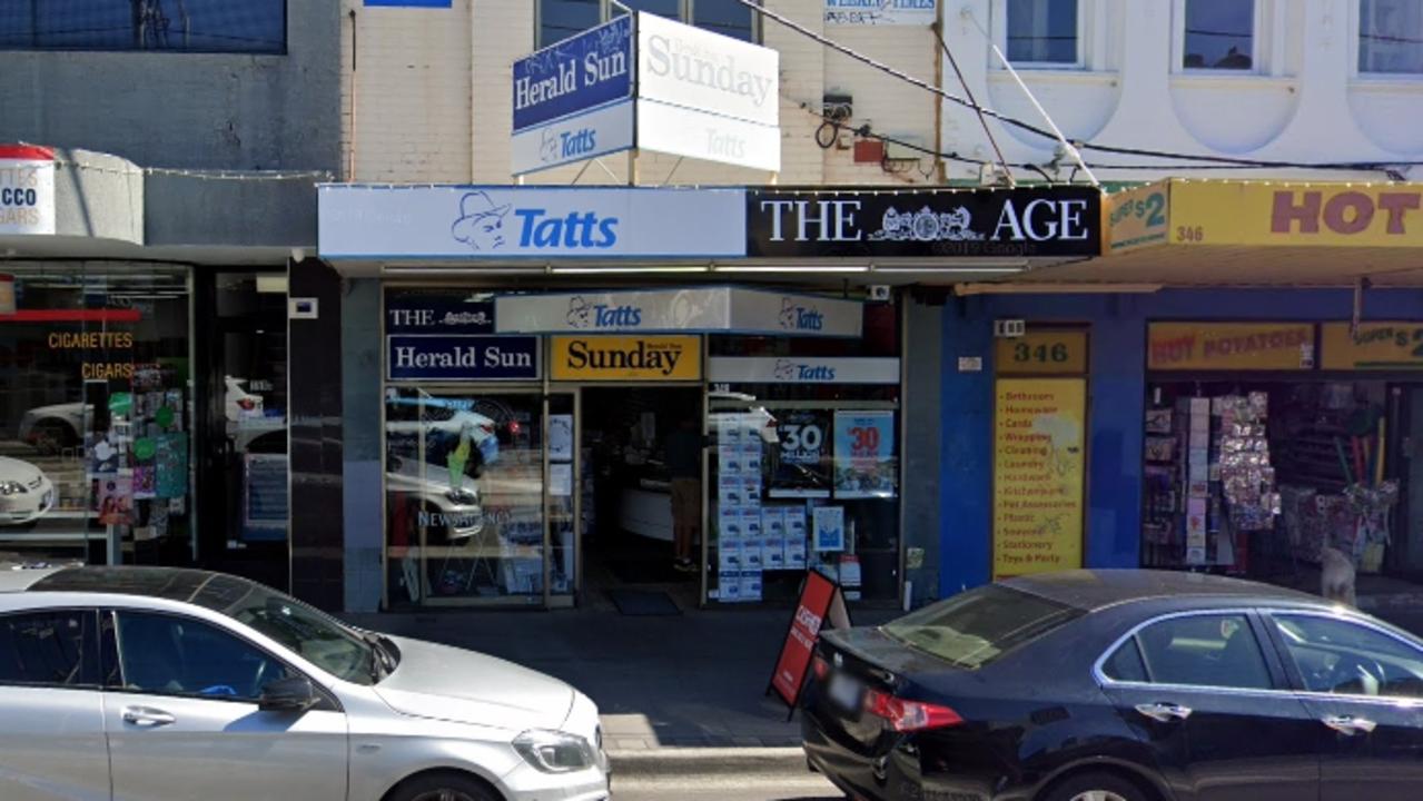 The owners of a newsagency at 348 Glen Huntly Road, Elsternwick, have won $400,000 compensation after they were flooded with sewage. Picture: Google Maps