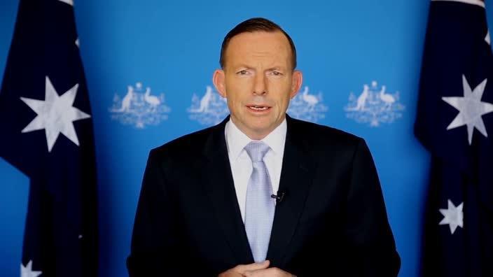 Prime Minister Tony Abbott addresses shooting