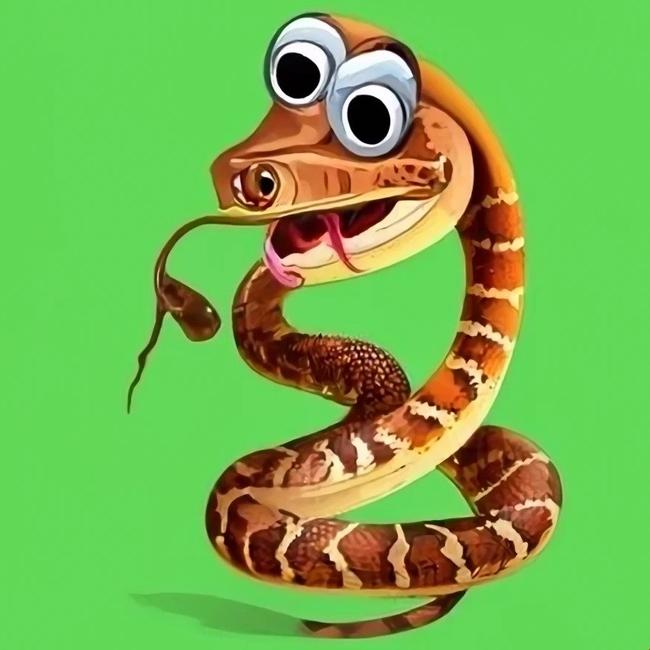 Cartoon image of the Eastern Brown Snake.