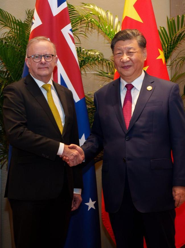 Anthony Albanese and Xi Jinping