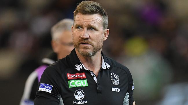 Collingwood coach Nathan Buckley.