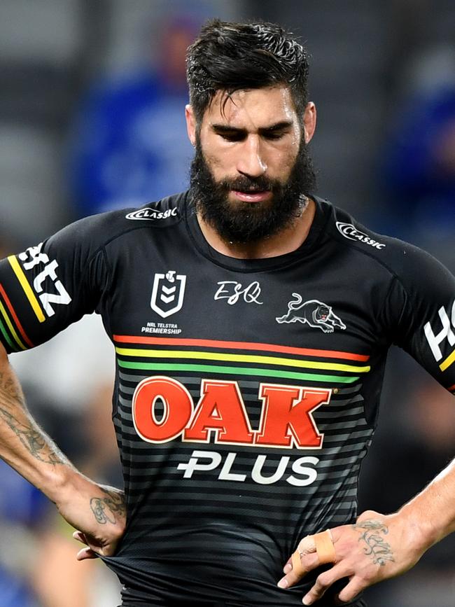 James Tamou during a match against the Canterbury Bulldogs. Picture: AAP