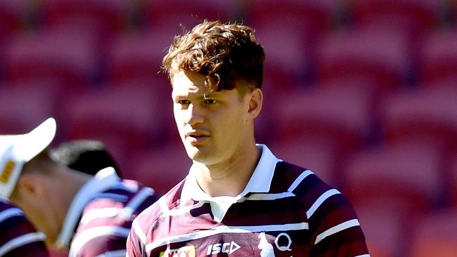 BRISBANE, AUSTRALIA - JUNE 04: Kalyn Ponga is seen during the Queensland Maroons State of Origin Captain's Run at Suncorp Stadium on June 04, 2019 in Brisbane, Australia. (Photo by Bradley Kanaris/Getty Images)