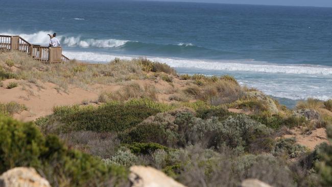 The man died at Waitpinga beach just after 5pm Saturday.