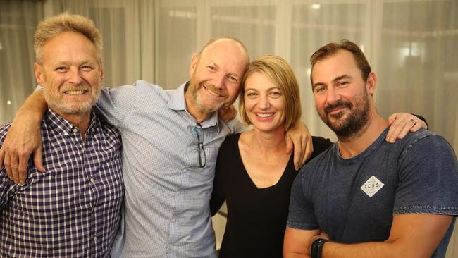 The 60 Minutes crew after arriving safely back from Lebanon, David Ballment, Stephen Rice, Tara Brown and Ben Williamson but the legacy of the story continues to be felt.