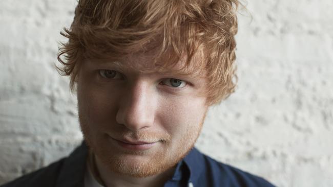 Pop star Ed Sheeran. Picture: Warner Music Australia