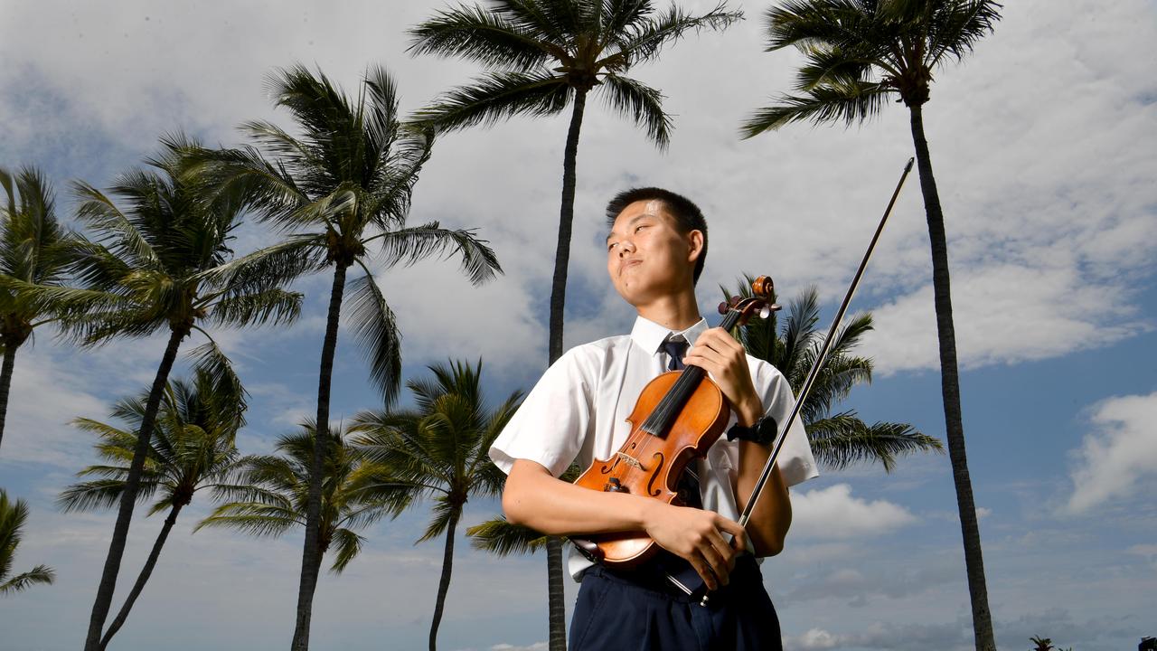 Townsville-Gurambilbarra violinist Do Young Park from The Cathedral School dreams of performing at Carnegie Hall, and heÃ&#149;s now well on the way after being awarded the prestigious Australian Festival of Chamber MusicÃ&#149;s 2023 Theodore Kuchar Scholarship for Excellence in Music. Picture: Evan Morgan