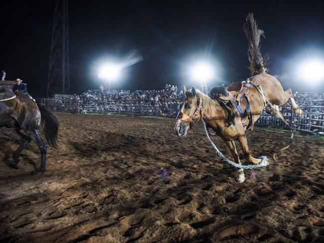 All the action at the sold-out 50th iteration of the Noonamah Tavern and Rodeo. Picture: Pema Tamang Pakhrin