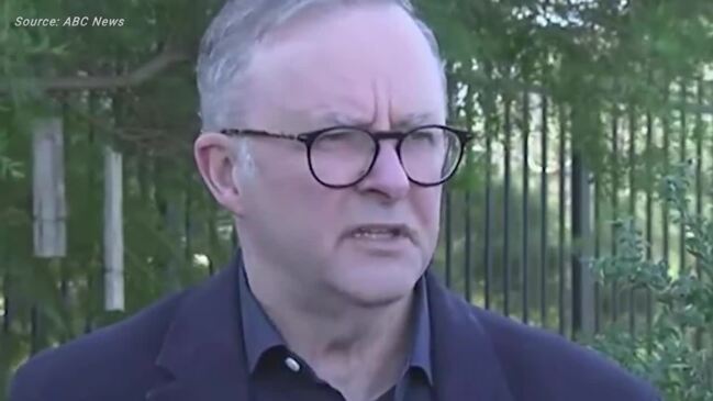 Anthony Albanese shuts down reporter's question