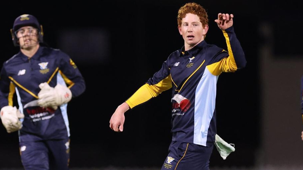 Hugh Weibgen in action during the T20 Max competition. Picture: Queensland Premier Cricket