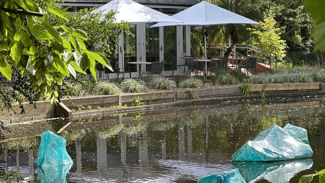 Botanic Lodge and some of the Chihuly exhibition. Picture: Supplied