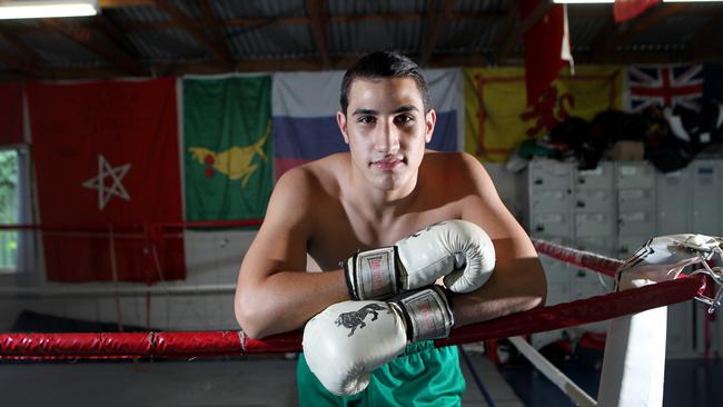 Bethania Boxing Club's Justis Huni has just returned from winning the World Youth Boxing Championship in Russia.Photo Ric Frearson