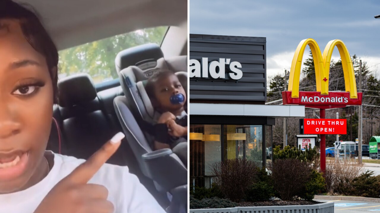 Mum’s toddler walks to McDonald’s alone without her knowing in viral