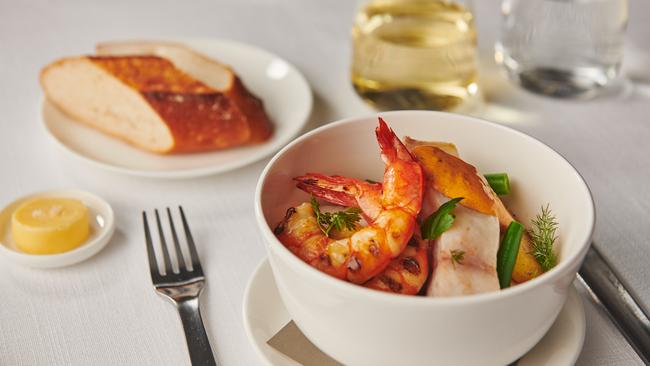 The secret to serving perfectly cooked seafood in flight, is pretty simple according to Neil Perry.