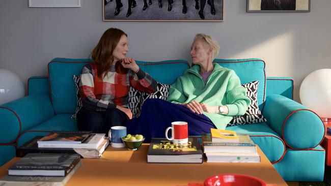 Julieanne Moore and Tilda Swinton in The Room Next Door.