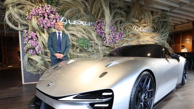 Lexus CEO John Pappas at the Lexus marquee. Picture: David Caird