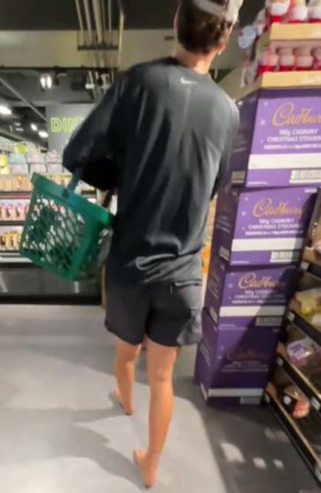 Tourists have shared their horror that Aussies go barefoot to the shops. Picture: TikTok