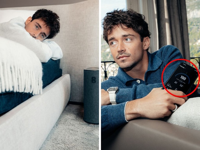 Formula 1 star driver Charles Leclerc has revealed a surprising secret about how he sleeps. Picture: Eight Sleep