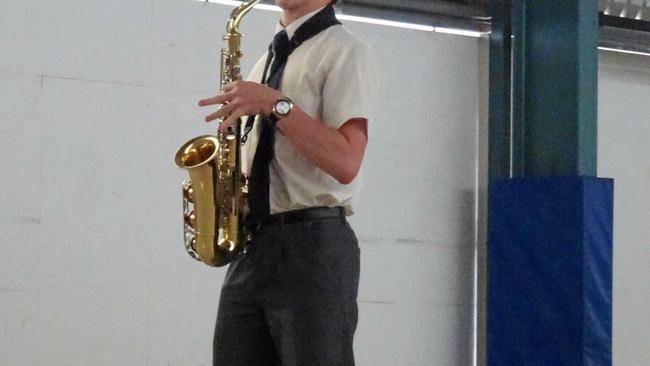 Hubert Creevy during his contemporary saxophone performance. Picture: Contributed